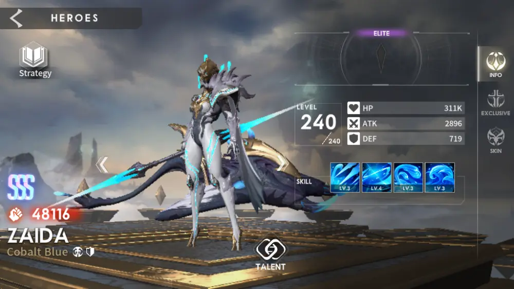 zaida eternal evolution