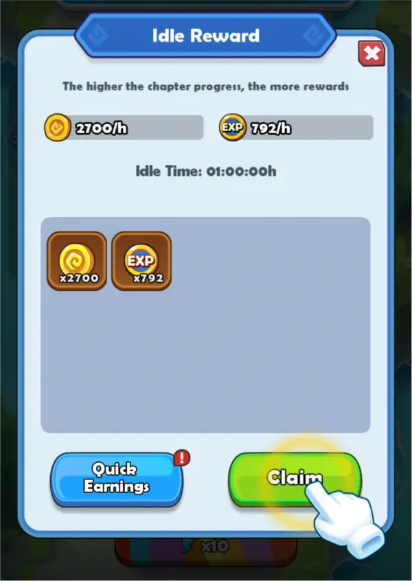 sssnaker idle rewards