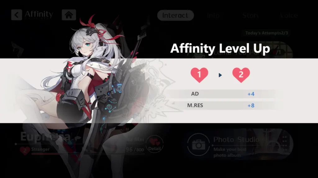 higan eruthyll affinity level up