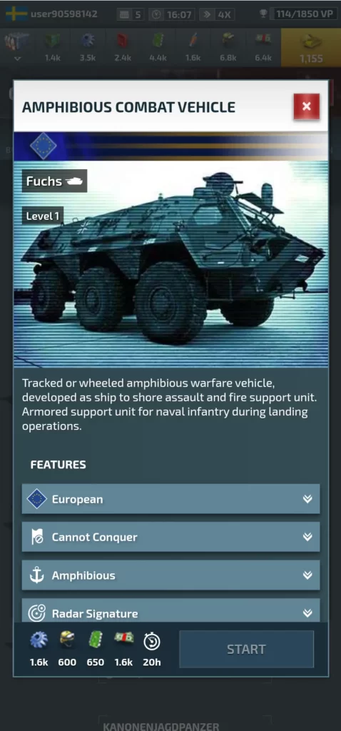 conflict of nations ww3 amphibious combat vehicle