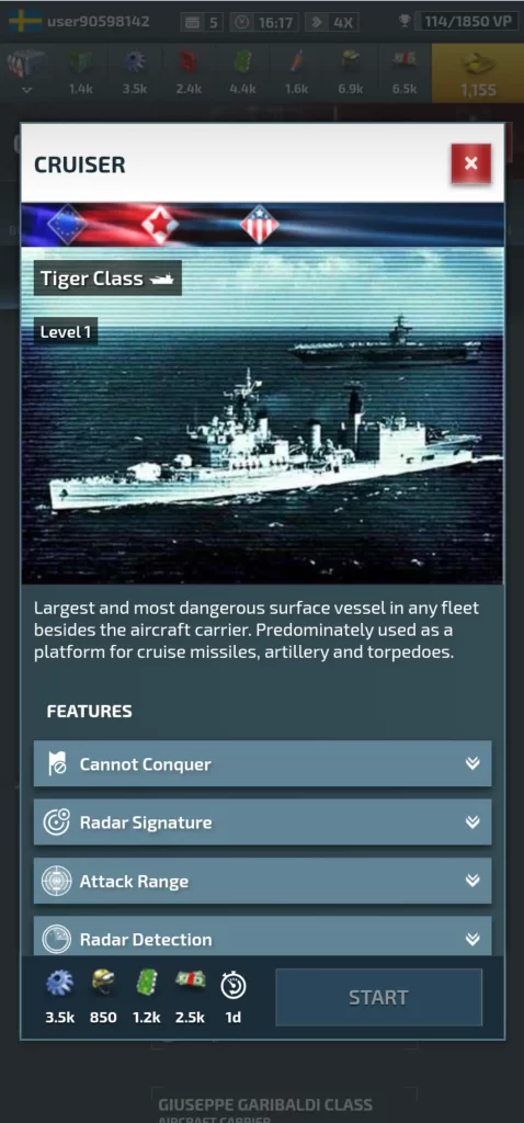 conflict of nations ww3 cruiser