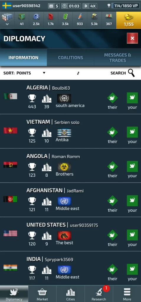 conflict of nations ww3 diplomacy