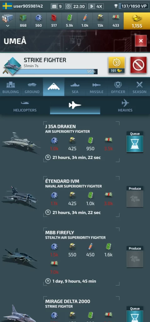 conflict of nations ww3 fighter jets