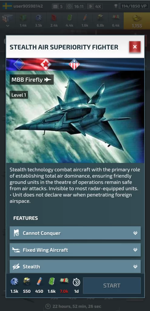 conflict of nations ww3 stealth air superiority fighter