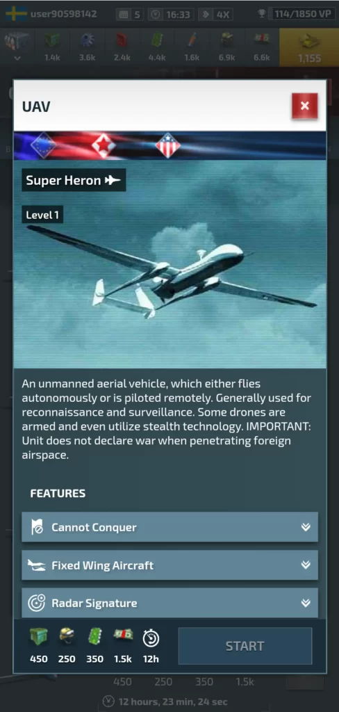 conflict of nations ww3 uav