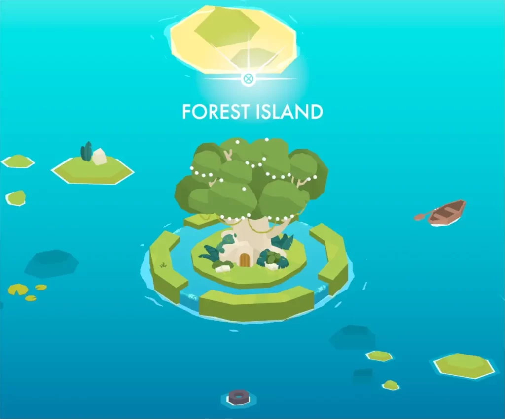 down in bermuda forest island