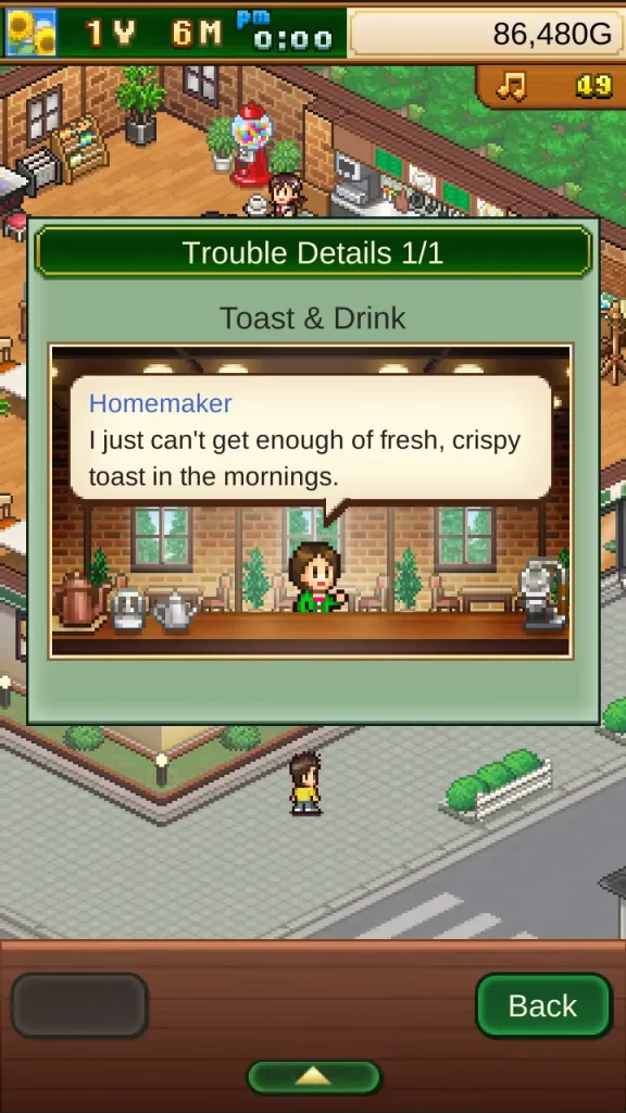 cafe master story trouble