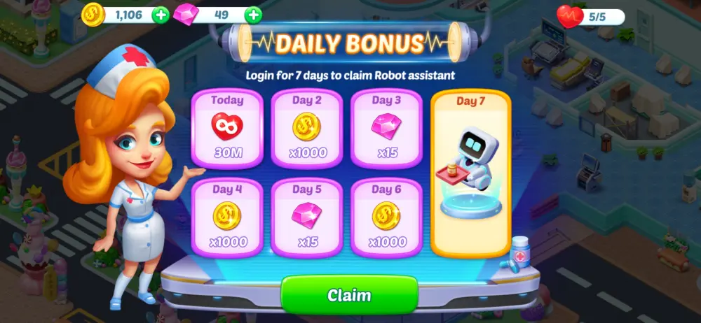 happy hospital daily bonus