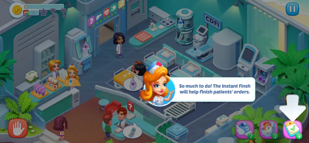 happy hospital instant finish