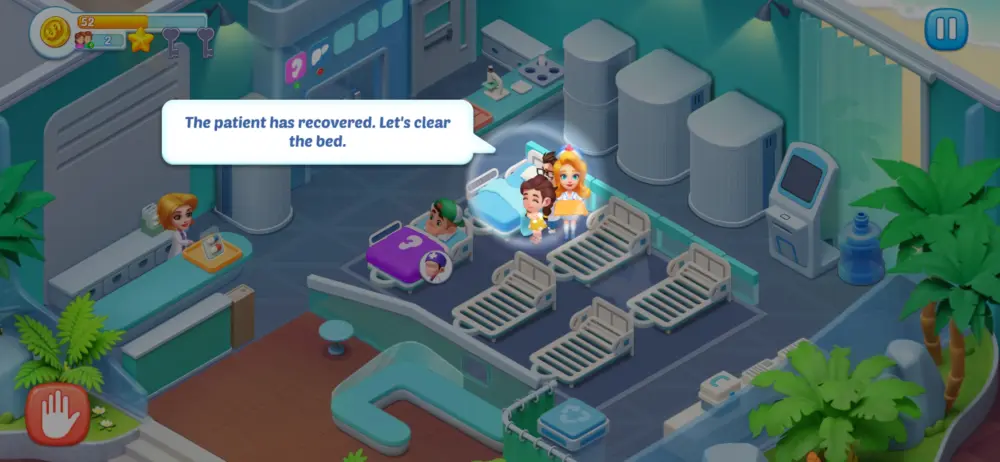 happy hospital patient recovered