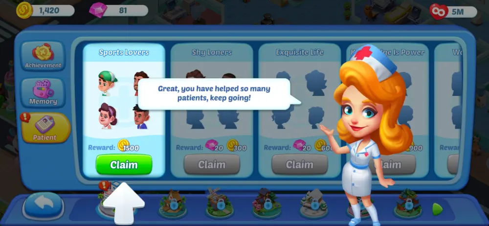 happy hospital patient