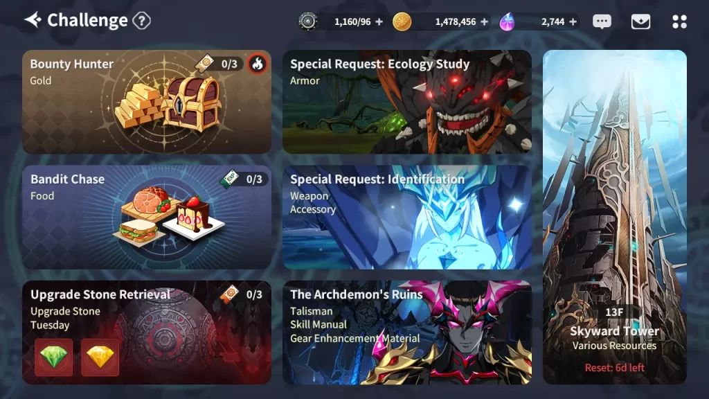 outerplane challenges