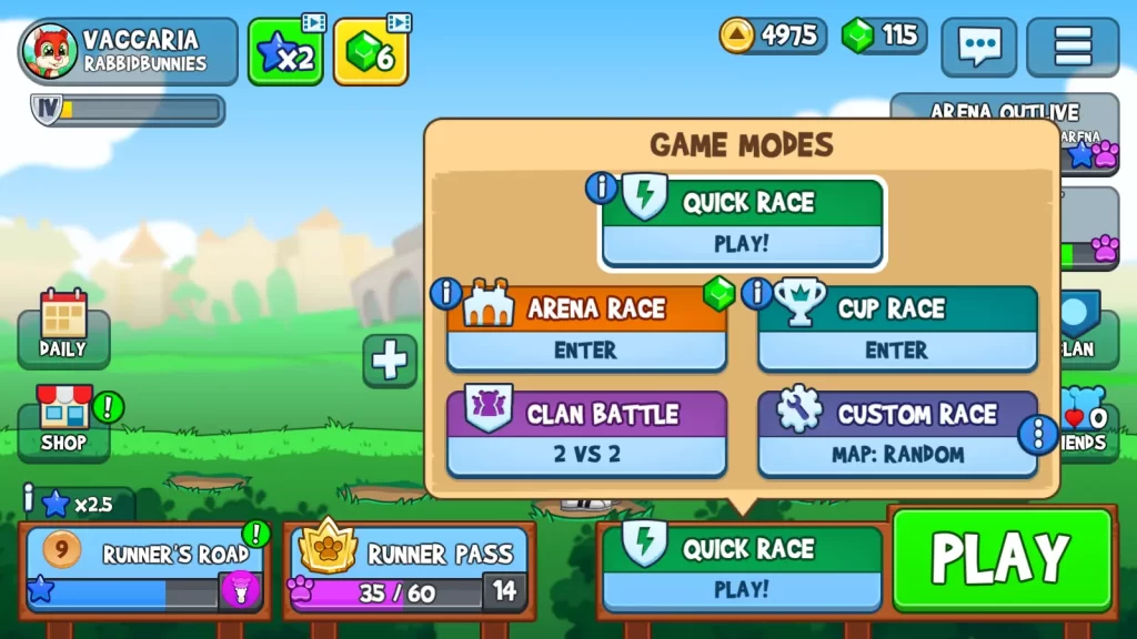 fun run 3  game modes