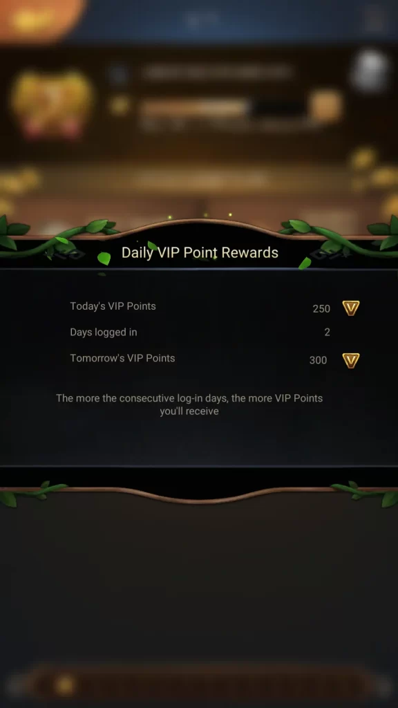 primtiive era daily vip point rewards