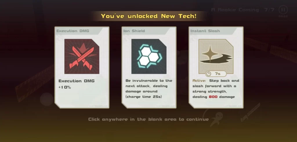 swordash new tech unlocked