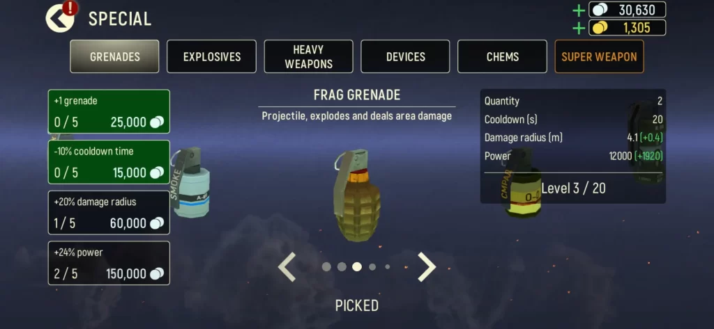 tacticool grenade