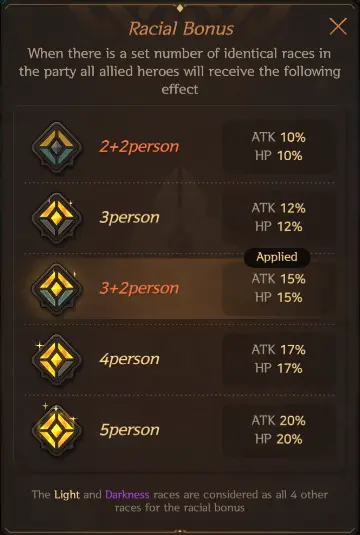 souls racial bonus
