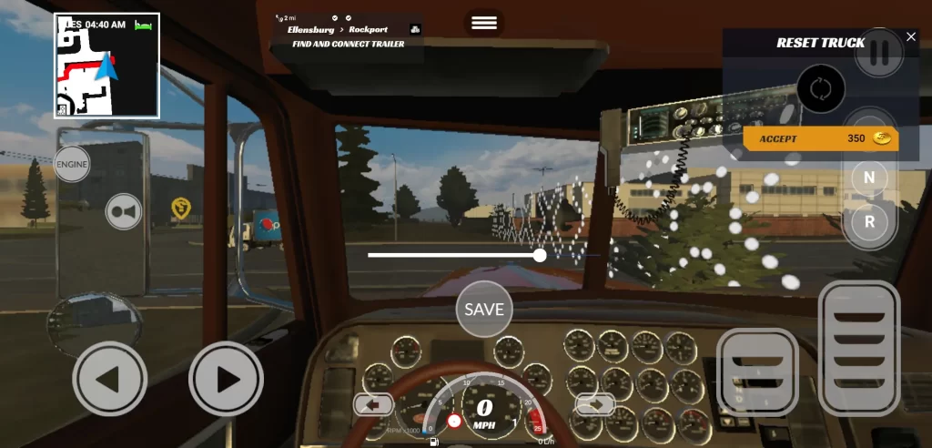 truck simulator pro usa engine