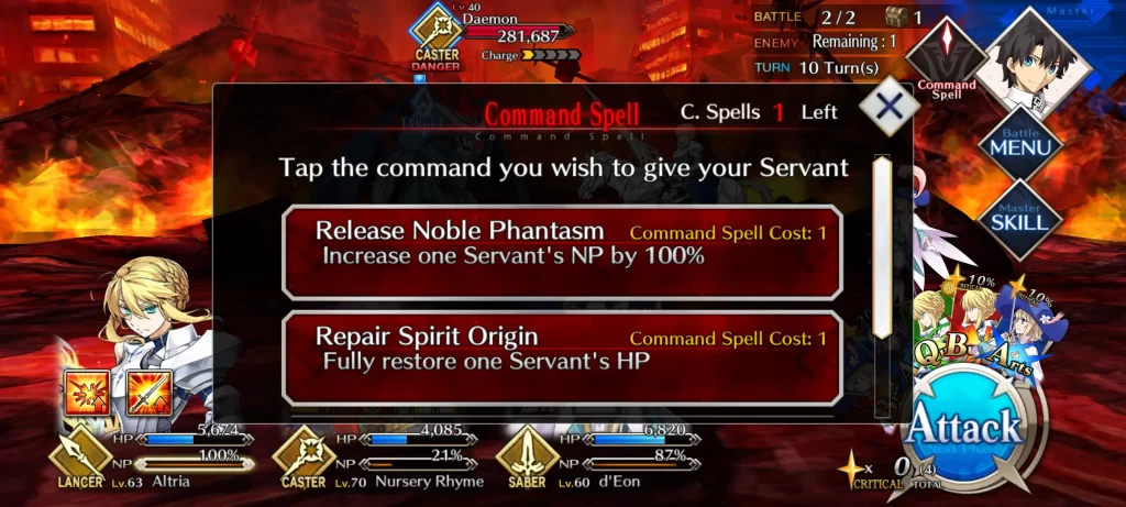 fate grand order command spell