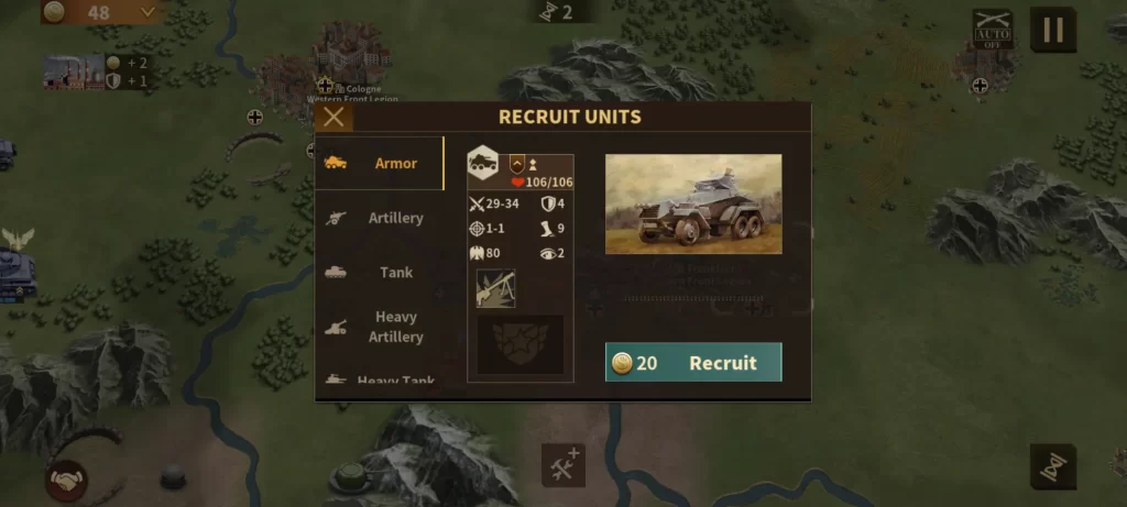glory of generals 3 armored car