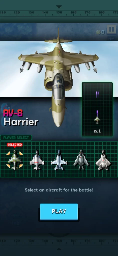 strikers 1945 re aircraft selection