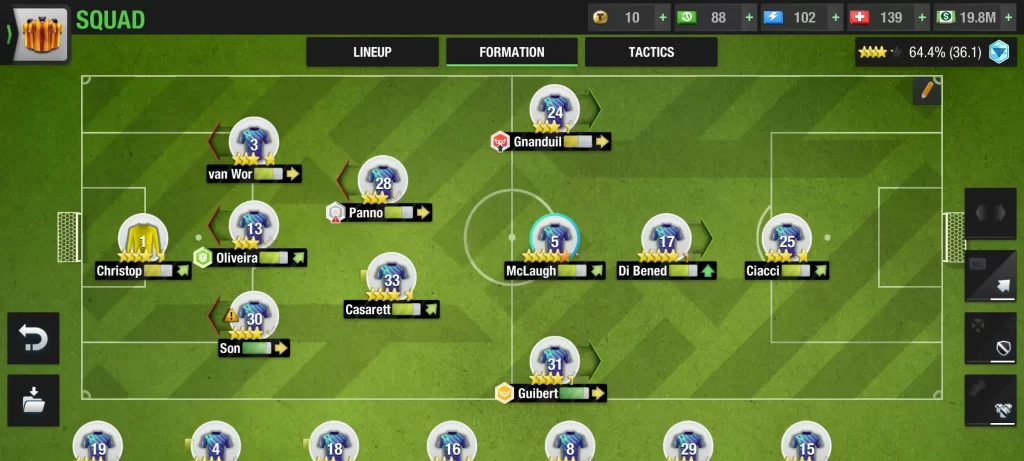 top eleven 2024 3-2-3-1-1 formation