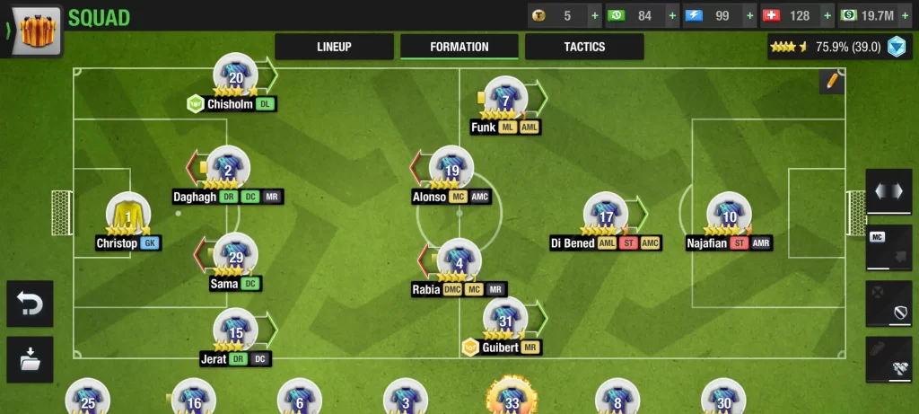 top eleven 2024 4-4-1-1 formation