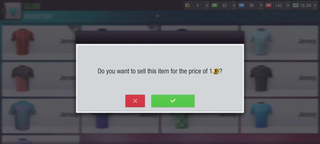 selling items in top eleven 2024