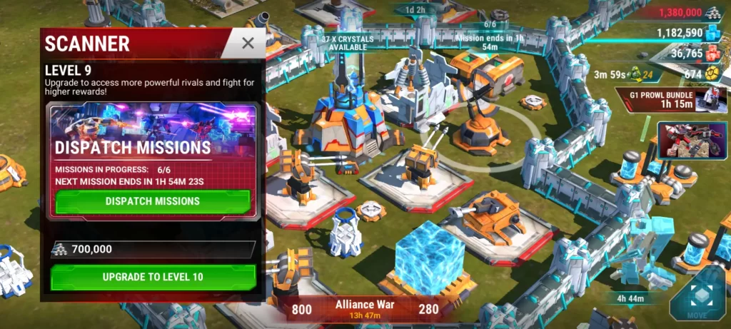 transformers earth wars scanner time