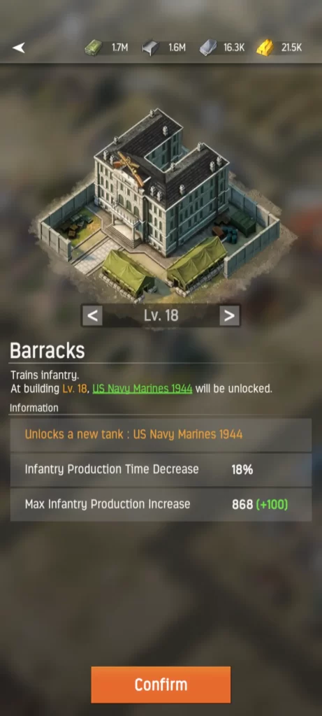 world war machines barracks
