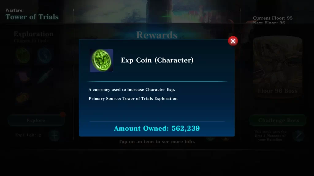 evertale exp coin