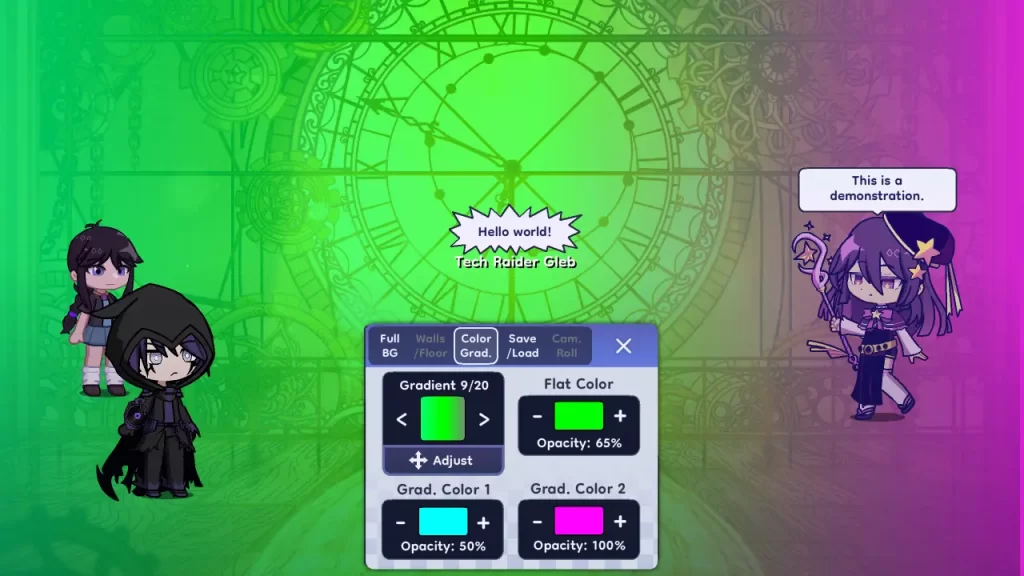 gacha life 2 color gradient