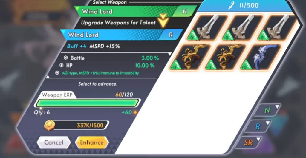 knightcore sword of kingdom weapon upgrade