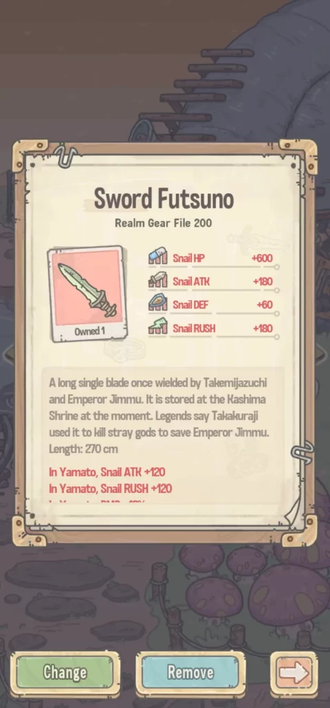 super snail sword futsuno