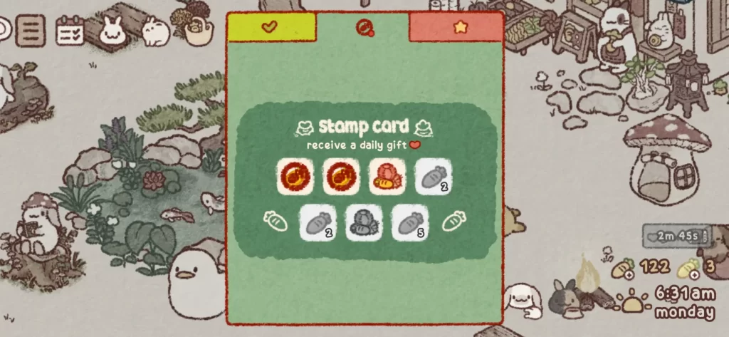 usagi shima stamp card
