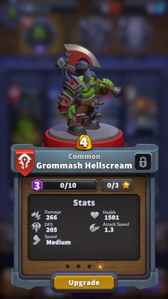 warcraft rumble grommash hellscream