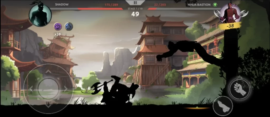 shades shadow fight roguelike cornered