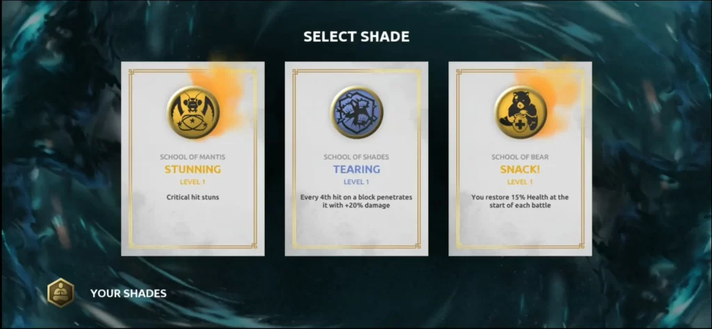 shades shadow fight roguelike shade selection 2