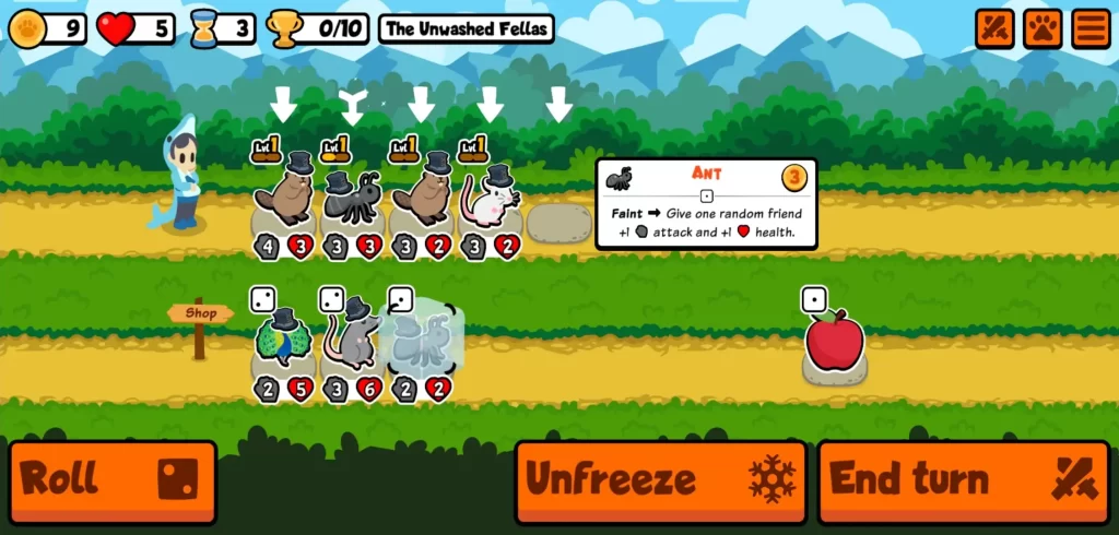 leveling up in super auto pets