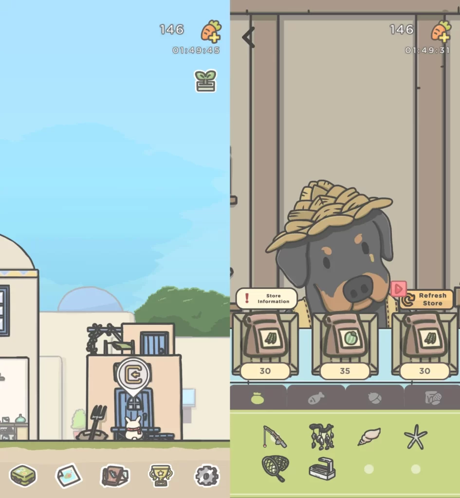 accessing the seed shop in tsuki adventure 2