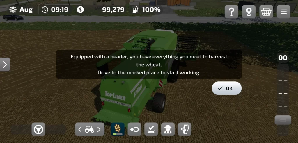 farming simulator 23 mobile header