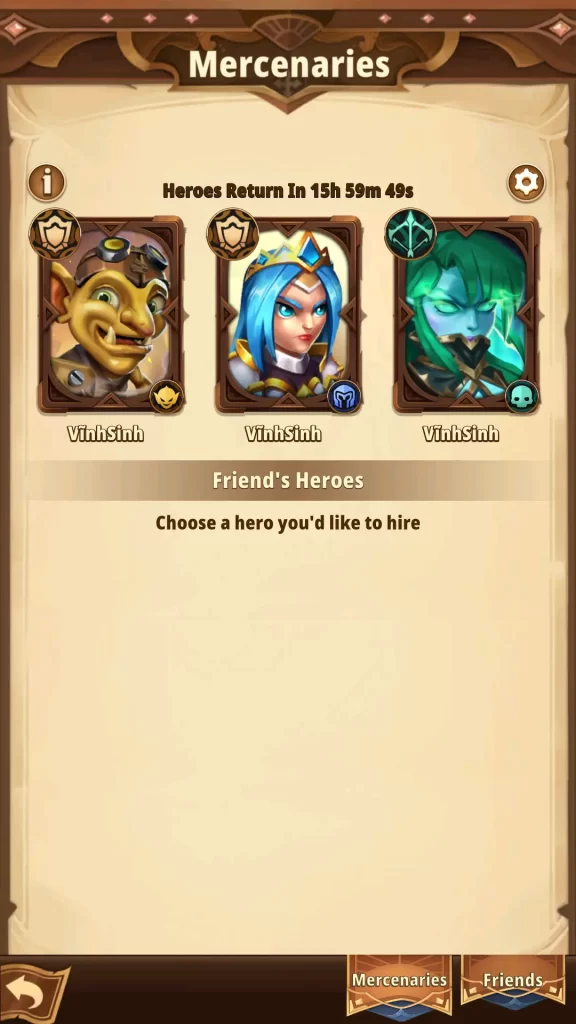  heroes awaken mercenaries