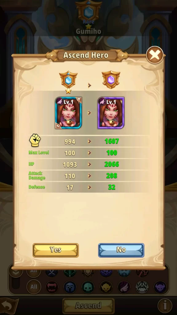 heroes awaken hero ascend