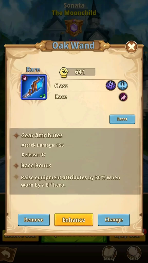 heroes awaken oak wand