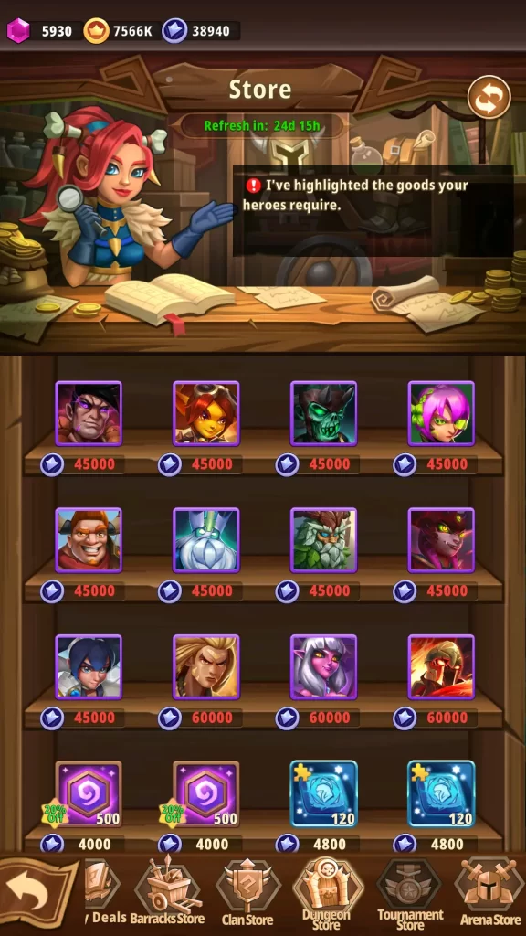  heroes awaken store 2