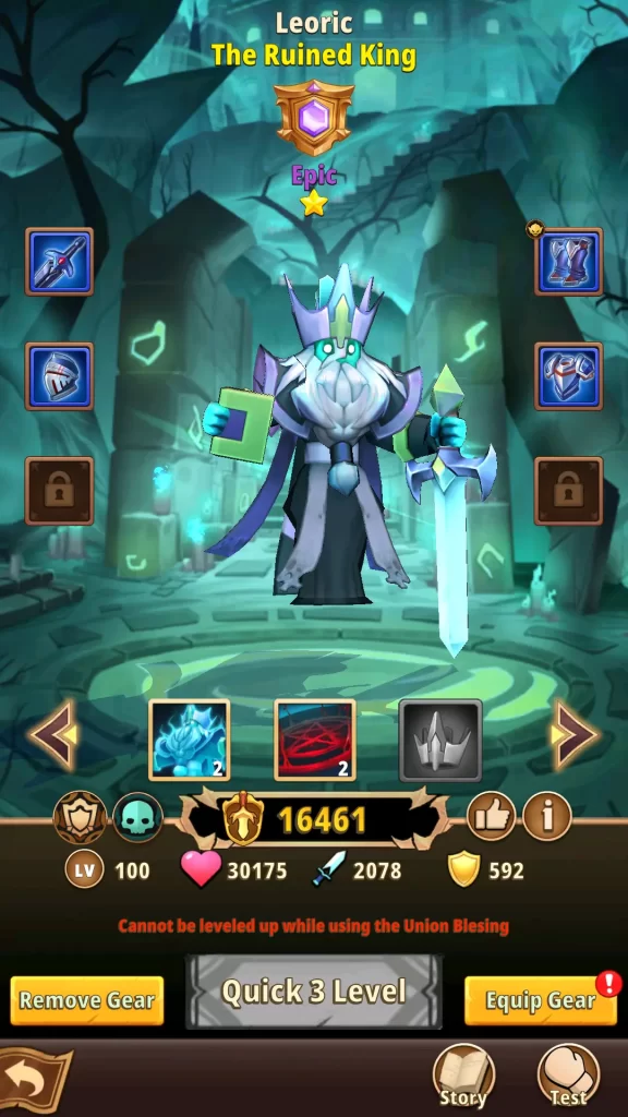 heroes awaken leoric the ruined king