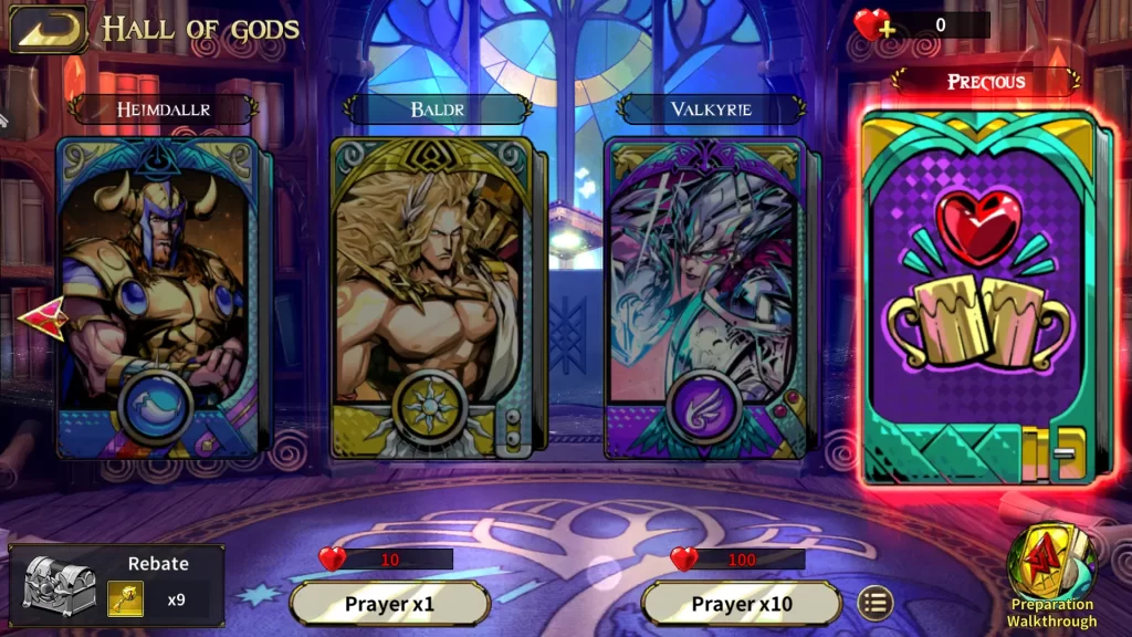 myth gods of asgard divine power cards