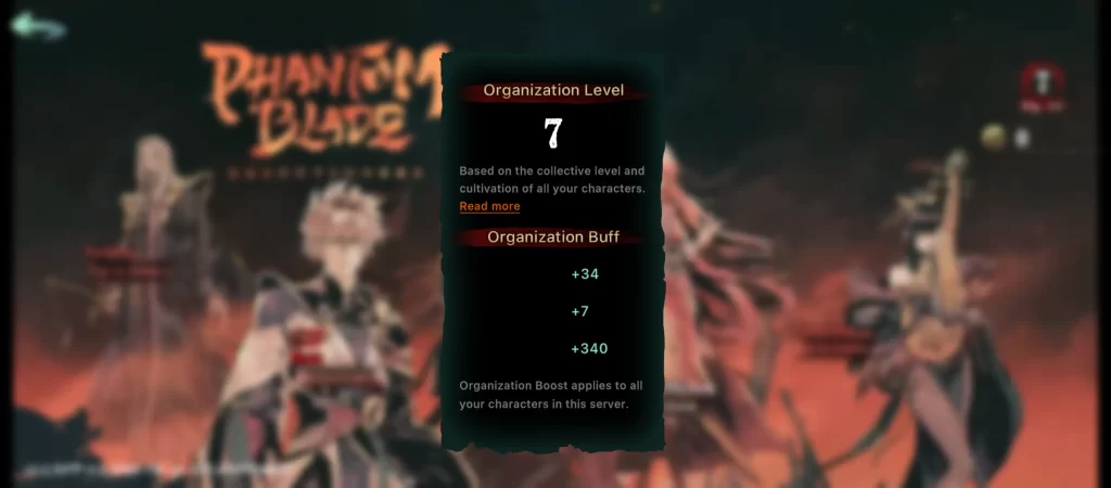 phantom blade executioners organization level