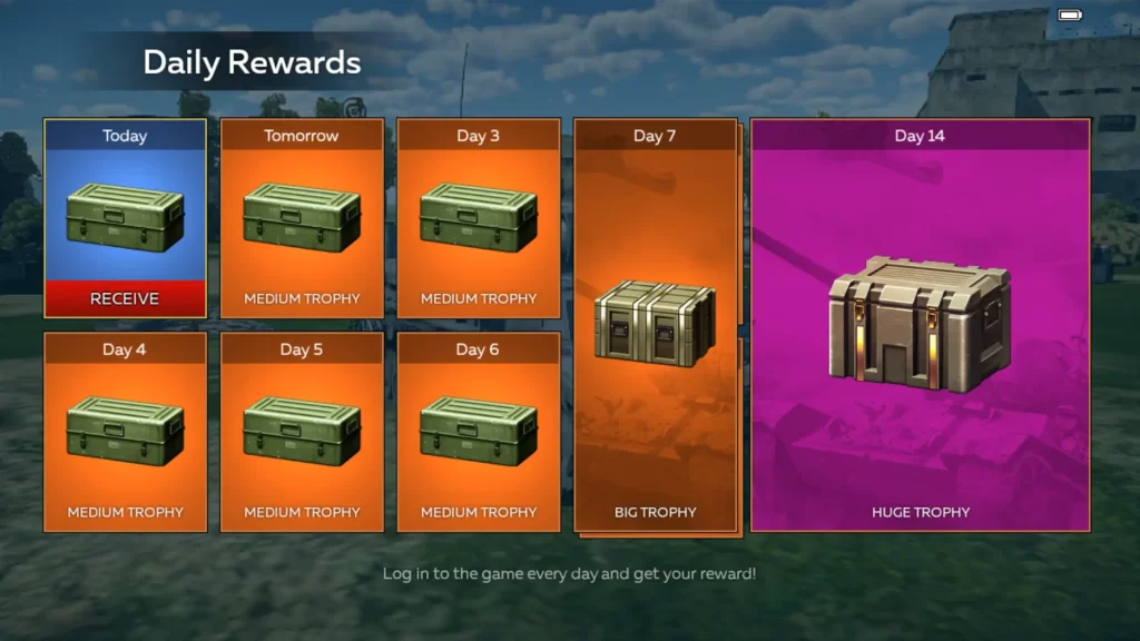war thunder mobile daily rewards
