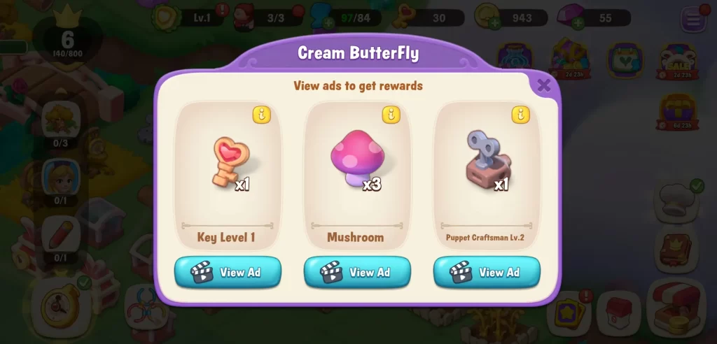 alice's dream merge island cream butterfly